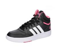 adidas Donna Hoops 3.0 Mid Shoes, core black/Cloud white/pink fusion, 38 2/3 EU