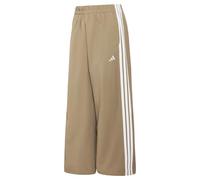 adidas Donna Iconic Woven Wide Leg Trackpants with Bunjees Pants, Khaki Six, S