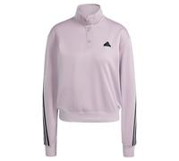 adidas Donna Iconic Wrapping 3-Stripes Snap Track Jacket, preloved Fig/Black, L