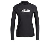 adidas Donna Long Sleeve Rash Guard, Black, L