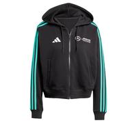 Adidas Donna Mercedes - AMG Petronas Formula One Team Dna Full Zip Hood Women, Black/White, XS