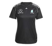 Adidas Donna Mercedes - AMG Petronas Formula One Team Mechanics Jersey Women, Black/Reflective Silver, S
