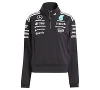 FELPA MERCEDES - AMG PETRONAS FORMULA ONE TEAM QUARTER ZIP Black / White XL