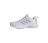 adidas Donna Novaflight 2 Indoor Shoes, Cloud White/Silver Metallic/Cloud White, 44 EU