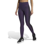 adidas Donna Optime Essentials 3 Stripes 7/8 Leggings, aurora plum/black, XL
