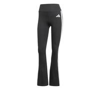 adidas Donna Optime Essentials 3 Stripes Flared Leggings, Black/White, M