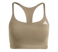adidas Donna Optime Essentials Workout Light Support Bra, Khaki Six, M