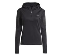 adidas Donna Own The Run Winterized Hooded Half-Zip, Black, XS