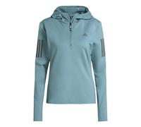 Felpa con cappuccio a mezzo zip invernale Own The Run Preloved Teal S