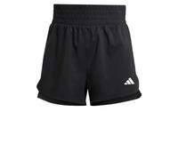 Pantaloni corti adidas Pacer Training Woven High-Rise 3 bande 5inch nero donna - M