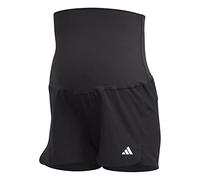 adidas Donna Pacer AEROREADY Train Essentials Woven Shorts (Maternity), Black/White, XS