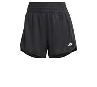 adidas Donna Pacer Essentials Knit High-Rise Shorts, Black, S 3 inch
