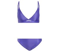 adidas Donna Padded 2-Way Straps Triangle Bikini Set Swimwear, Solar Purple/White, 32