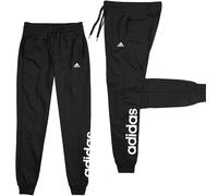 Adidas Donna Pantaloni da Corsa Felpate Tempo Libero Sport Nero