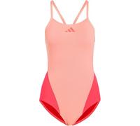 adidas Donna Ripstream Team Thin Straps C-Back Swimsuit Swimwear, Frozen Turbo/Solar Turbo, 44