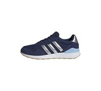 adidas Run 60s 4.0 Shoes, Scarpe Donna, Dark Blue/Silver Met./Glow Blue, 41 1/3 EU