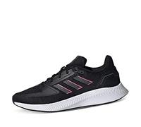 Adidas Donna Run Falcon 2.0 Scarpe Running, Nero (Core Black/Grey/Screaming Pink), 36 2/3 EU