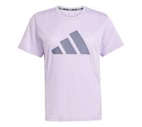 adidas Donna Run It Stripes Tee, Powder Plum, M