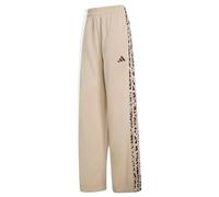 adidas Donna Seasonal Essentials Animal Print 3-Stripes Pants, Crystal Linen/Multicolor/Crystal Linen, 4XL