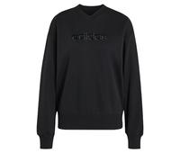 adidas Donna Seasonal Essentials Satin V-Neck Sweatshirt, Black, 4XL