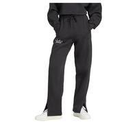 adidas Donna Signature Graphic Embroidery Fleece Straight Leg Pant, Black, M