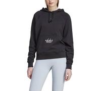 adidas Donna Signature Graphic Embroidery French Terry Loose Hoodie, Black, S