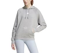 adidas Donna Signature Graphic Embroidery French Terry Loose Hoodie, Medium Grey Heather, L