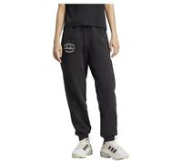 adidas Donna Signature Graphic Print Fleece Loose Pant, Black, S