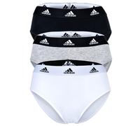 Adidas Donna, Slip, 3 Pezzi - Bikini 3PK, Intimo, Cotone Stretch, Logo,...