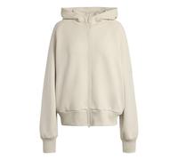 Adidas Soft Lux Full Zip Sweatshirt Beige S / Regular Donna