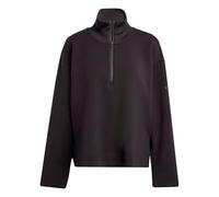 adidas Donna Soft Lux Quarter-Zip Sweatshirt, Black, S