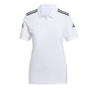adidas Donna Squadra25 Cotton Polo Shirt, White/Black, XXS
