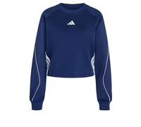 adidas Donna Stadium 3 Stripes Crew Sweatshirt, Dark Blue, M