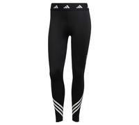 adidas Donna TECHFIT 3 Stripes 7/8 Leggings, BLACK, XXS