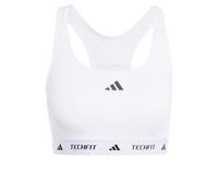 Reggiseno adidas TECHFIT Logo bianco puro nero - S