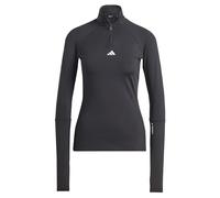 adidas Donna Techfit Cold.RDY 1/4 Zip Long Sleeve Training Top, Black, XS