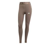 adidas Donna TECHFIT Stash Pocket Full Length Leggings, Earth Strata, XXS