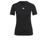 Adidas Donna Techfit Training Tee, Black/White, L