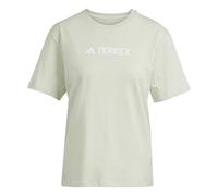 adidas Donna Terrex Classic Logo T-Shirt, Linen Green, S
