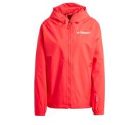 adidas Donna Terrex Multi 2 Layer RAIN.RDY Jacket, Pure Ruby, L