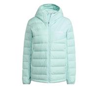 adidas Donna Terrex Multi Light Down CLIMAWARM Hooded Jacket, semi flash aqua, S