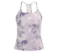 adidas Donna Train Essentials AOP Flower Tie-Dye Tank Top, Putty Mauve/Preloved Fig, L