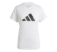 adidas Donna Train Essentials Big Performance Logo Training Shirt, White/Black, L