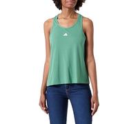 Adidas Donna Train Essentials Minimal Branding Racerback Tank Top, preloved Green, S