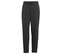 adidas Donna Train Essentials Regular-Fit Cotton Training Pants, Black/White, S Tall