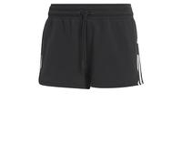 adidas Donna Train Essentials Train Cotton 3-Stripes Pacer Shorts, Black/White, XS
