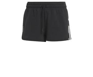 Adidas Donna Train Essentials Train Cotton 3-Stripes Pacer Shorts, Black/White, XS