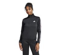 adidas Donna Tricot 3-Stripes Tracktop Sweatshirt, Black/Clear Pink, S