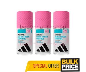 Adidas Donna Ultra Fresh Control Deodorante Roll-on 72H Fresh Dry Protect Con...