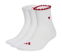 adidas Donna Womens Graphic Sock 3 Pair Pack Socks, white/better scarlet/black, S
